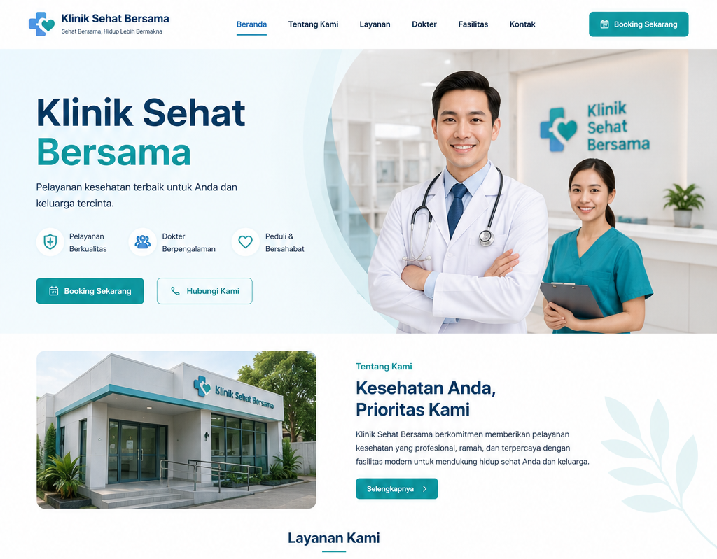 Klinik Sehat Bersama – Landing Page